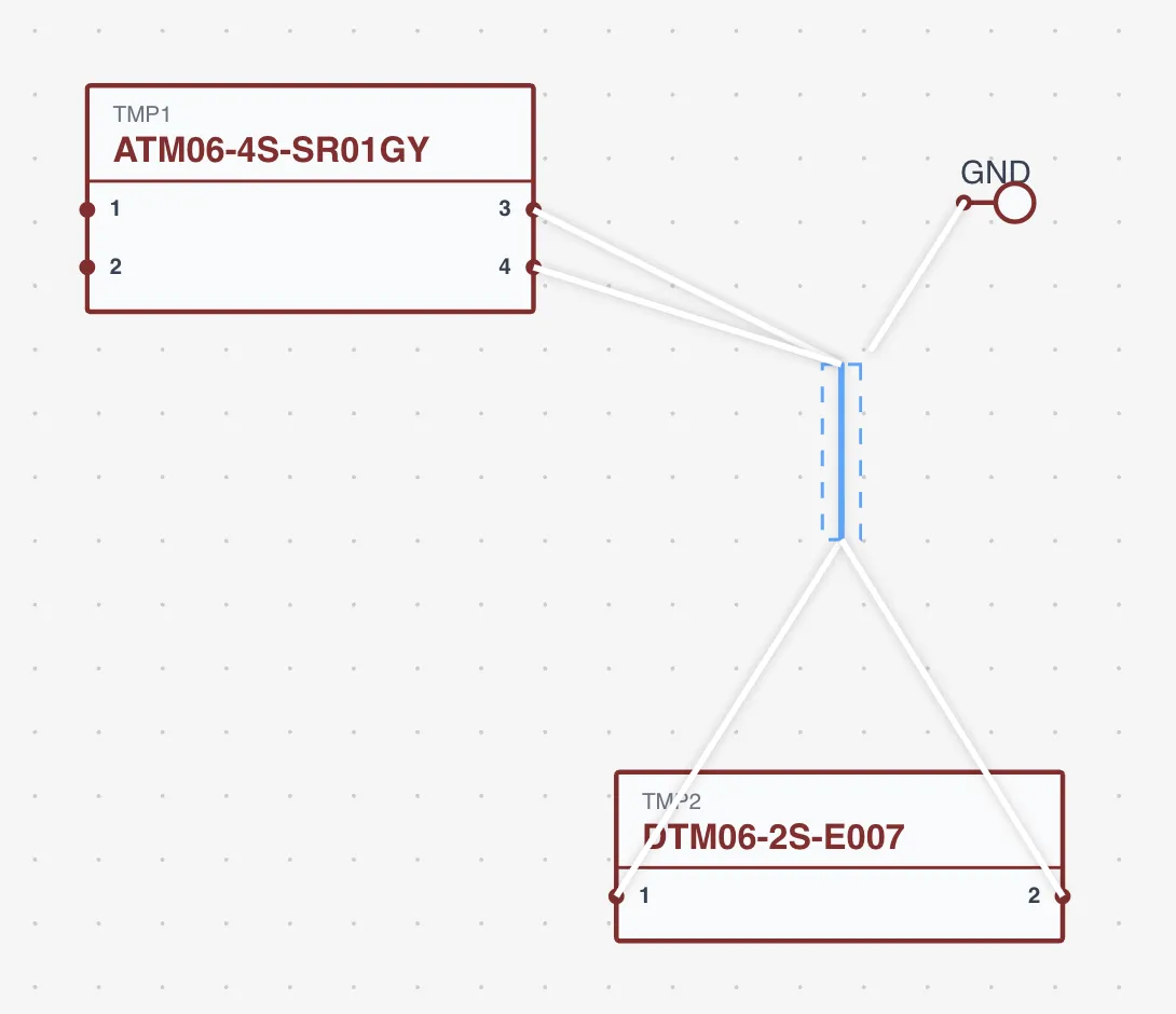 The shield termination section showing a drain wire connection to a ground terminal