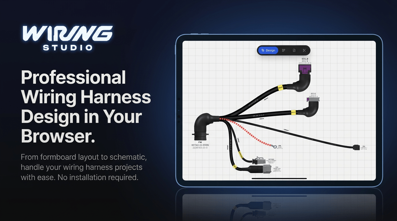 Color Software Wire Pattern Wiring Studio - Professional Wiring Harness Design Software